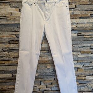 Ralph Lauren Women's White Straight Leg Pants